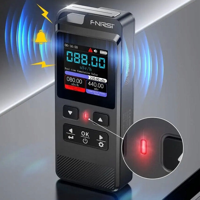 FNIRSI GC-02 Licznik Geigera-Müllera - 0-1000 μSv/h