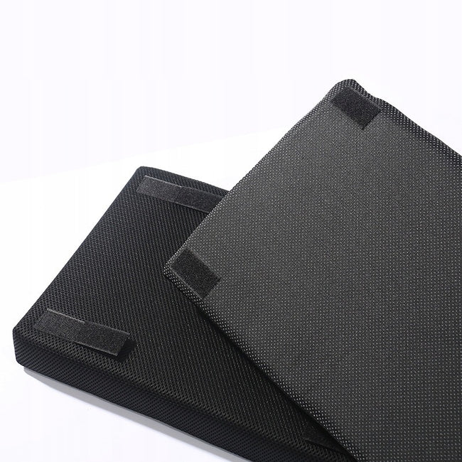 Podnóżek Biurowy pod Nogi - Materiałowy - Regulowany - Czarny