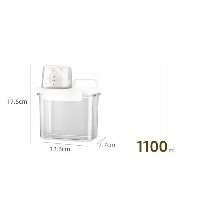 Pojemnik z Miarką na Proszek / Płyn do Płukania - 1,1L - miarka 150 ml