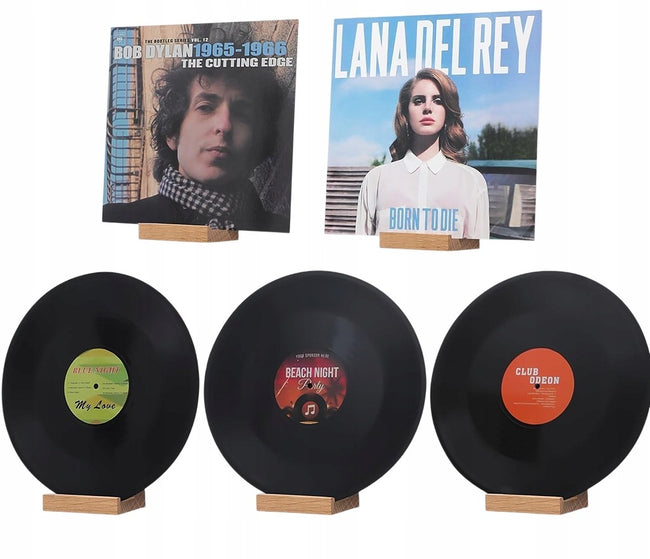 Zestaw 5x Uchwyt Ścienny na Płyty Winylowe LP EP - Drewno Dębowe