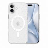 Etui Phoneo Bow Mag do iPhone 16, kwiaty i kokardki, do MagSafe