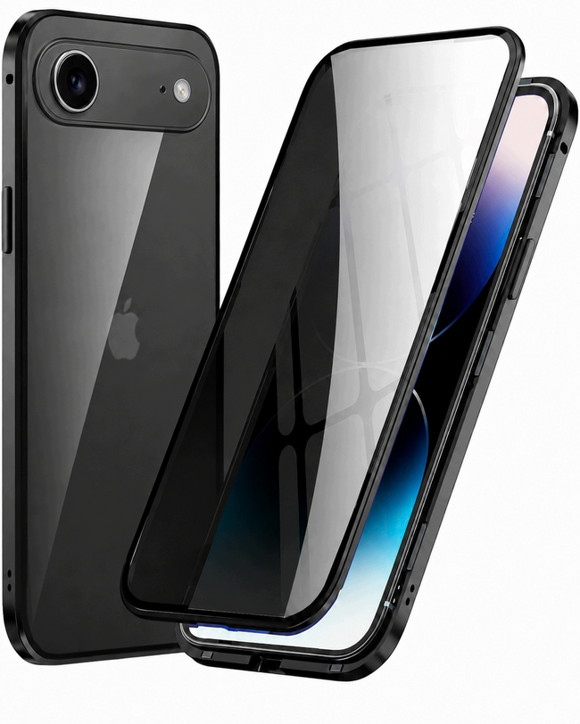Etui Phoneo Dual Magneto 360° do iPhone Air ze szkłem Anti Spy