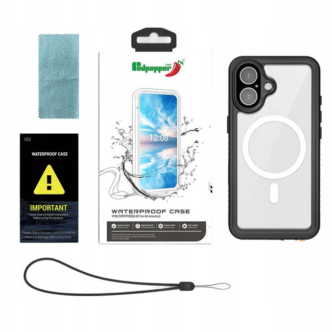 Redpepper® Etui Wodoodporne, Pancerne - IP68, iPhone 17