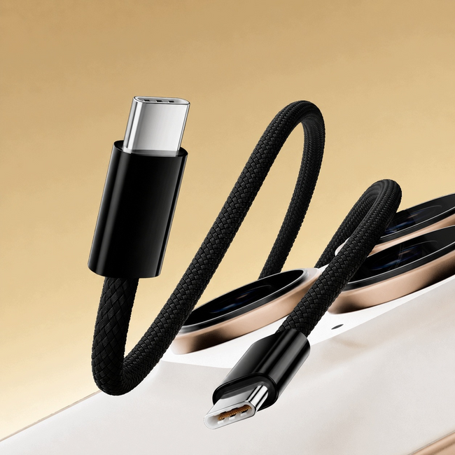 Kabel Phoneo USB-C do USB-C 5 m, 240 W, 5 A, nylonowy oplot
