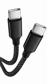 Kabel Phoneo USB-C do USB-C 5 m, PD 60 W, nylonowy oplot