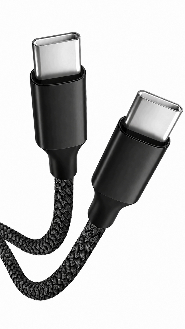 Kabel Phoneo USB-C do USB-C 5 m, PD 60 W, nylonowy oplot