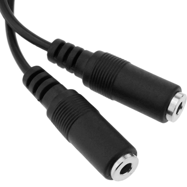 Rozdzielacz audio Betune mini jack 3,5 mm na 2 pary słuchawek, około 20 cm