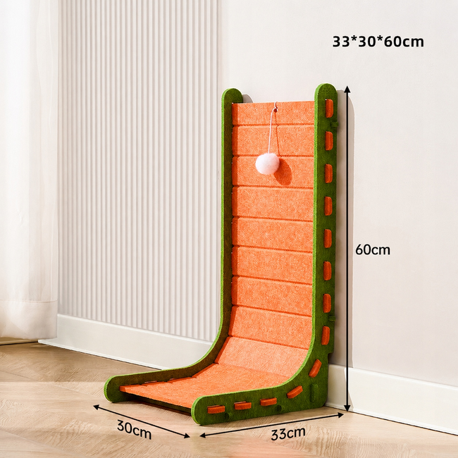 Filcowy drapak dla kota 60 cm z legowiskiem i piłeczką
