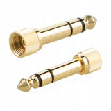 Betune® Adapter, Przejściówka AUX 3,5 mm -> 6,3 mm (Mini Jack -> Jack )  Nakręcany