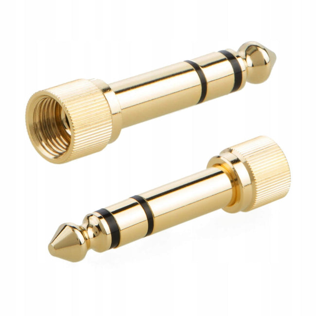 Betune® Adapter, Przejściówka AUX 3,5 mm -> 6,3 mm (Mini Jack -> Jack )  Nakręcany