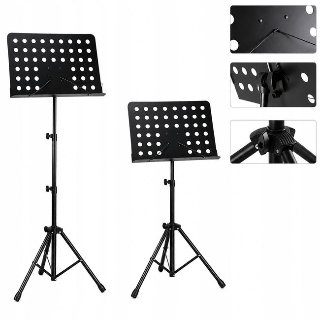 Składany Pulpit do Nut 80-142 cm z Regulacją i Dociskami