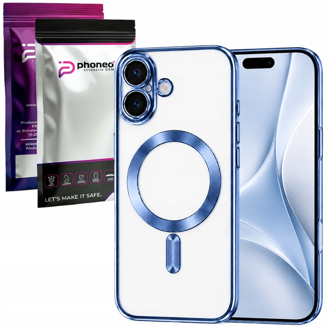 Etui Phoneo Camera Case do MagSafe - Niebieskie - Apple iPhone 17