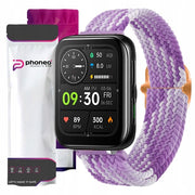 Pasek Phoneo® do Smartwatcha, Zegarka - Uniwersalny - 20 mm - Pleciony Fioletowy