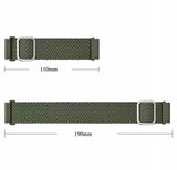Pasek Phoneo® do Smartwatcha, Zegarka - Uniwersalny - 20 mm - Pleciony Khaki