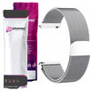 Bransoleta z Paskiem Magnetycznym do Smartwatcha, Zegarka - Uniwersalna - 22 mm - Srebrny