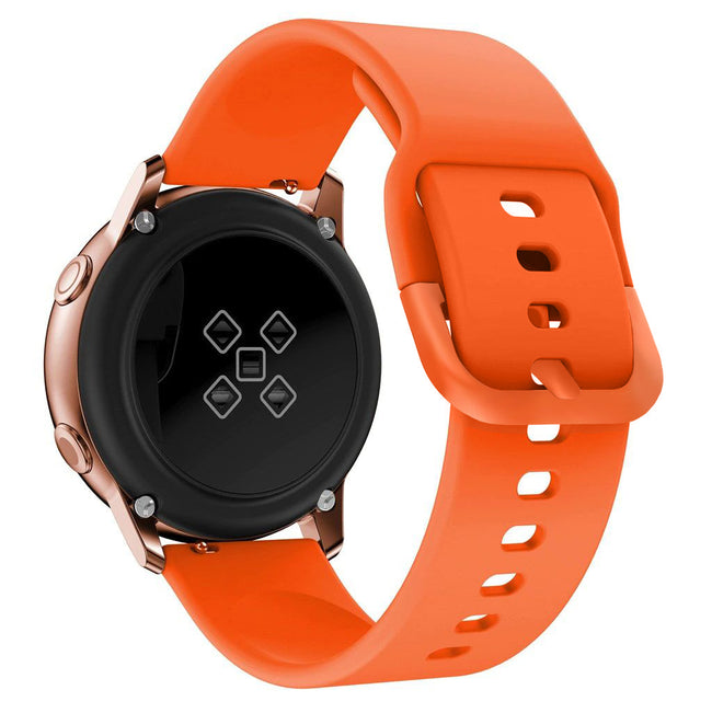 Pasek do Smartwatcha, Zegarka - Uniwersalny - 20 mm - Silikonowy Pomarańczowy