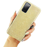 Etui Brokatowe Shine Case - Samsung Galaxy S20 FE - Złoty
