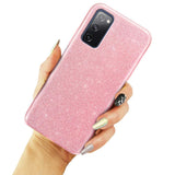 Etui Brokatowe Shine Case - Samsung Galaxy S20 FE - Różowy