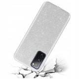 Etui Brokatowe Shine Case - Samsung Galaxy S20 FE - Srebrny