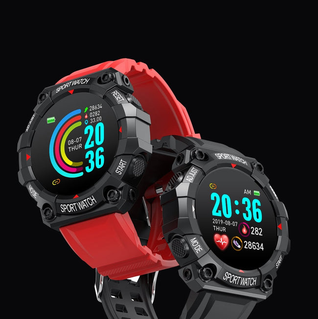 Smartwatch Sports Gear - Wielofunkcyjny Zegarek Inteligentny - Czerwony