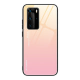 Etui Gradient Glass Case - Huawei P40 Pro - Pastel Pink