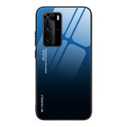 Etui Gradient Glass Case - Huawei P40 Pro - Blue at Night
