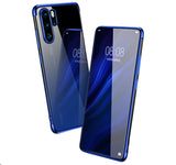 Etui Silikonowe Luxury Plated - Huawei P30 Pro - Niebieski