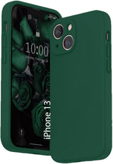 Etui Silikonowe - Liquid Silicone - iPhone 13 - Ciemny Zielony