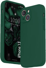 Etui Silikonowe - Liquid Silicone - iPhone 13 - Ciemny Zielony