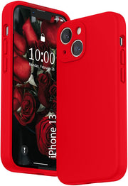 Etui Silikonowe - Liquid Silicone - iPhone 13 - Czerwony