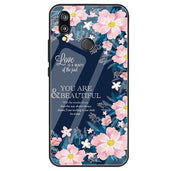 Etui Slim Glass Case - Xiaomi REDMI NOTE 7 - Flowers