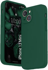 Etui Silikonowe - Liquid Silicone - iPhone 13 Mini - Ciemny Zielony