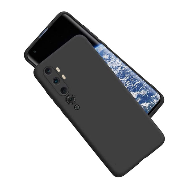 Etui Silikonowe - Liquid Silicone - Xiaomi Mi Note 10 / 10 Pro - Czarny