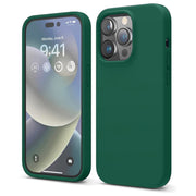 Etui Silikonowe - Liquid Silicone - iPhone 15 Pro Max - Ciemny Zielony