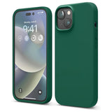 Etui Silikonowe - Liquid Silicone - iPhone 15 - Ciemny Zielony