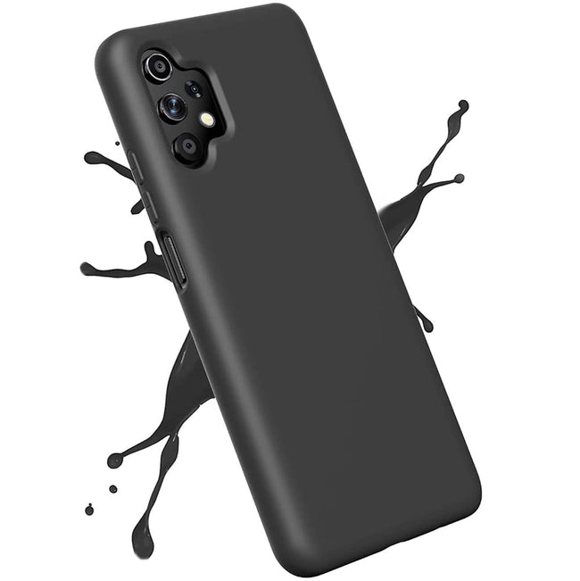 Etui Silikonowe Candy Kolor - Samsung Galaxy A32 5G - Czarny