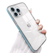 Etui Brokatowe iPhone 14 Pro Max - Miętowy