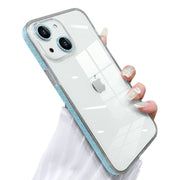 Etui Brokatowe iPhone 13 - Miętowy
