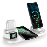 Ładowarka Bezprzewodowa Indukcyjna iPhone (Apple Watch, AirPods, Android) - 6w1