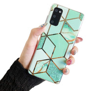 Etui Marble Gold Case - Samsung Galaxy S20 FE - Zielony