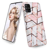 Etui Marble Gold Case - Samsung Galaxy A71 - Klasyczny