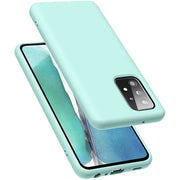 Etui Silikonowe - Liquid Silicone - Samsung Galaxy A52s - Miętowy