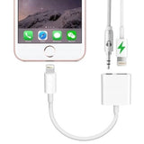 Adapter do iPhone - Słuchawki (Jack 3,5 mm) + Ładowanie (Biały)