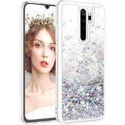 Etui Silikonowe Brokatowe Glitter - Xiaomi Mi 11 Lite 5G - Srebrny