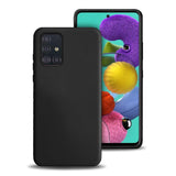 Etui Silikonowe Candy Kolor - Samsung Galaxy A51 - Czarny