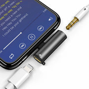 Adapter 2w1 do iPhone, iPad - Słuchawki (Jack 3,5 mm) + Ładowanie