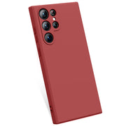 Etui Silikonowe - Liquid Silicone - Samsung Galaxy S22 Ultra - Czerwony