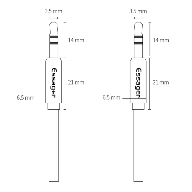Essager® Kabel Mini Jack (3,5 mm), AUX - AUX