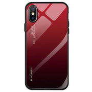 Etui Gradient Glass Case - iPhone X / XS - Deep Red