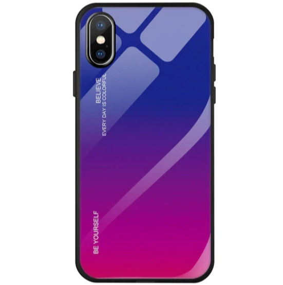 Etui Gradient Glass Case - iPhone XS Max - Warm Sunset